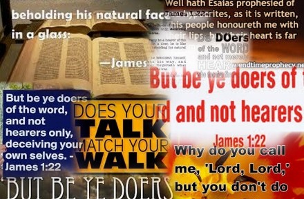 But be ye doers of the word