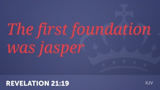 The First foundation Jasper